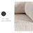 Sectional Sofa, L-Shape 3-seat Couch with Movable Ottoman, Modern Storage Modular Sofa for Living Room,Beige-601294375