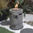 32000 BTU, CSA Certification Diameter 20 Inch Round Outdoor Gas Fire Pit,Contain 2.5Kg Lava Stone And Rainproof Cover,Magnesium Oxide Cultured Stone Surface Finished