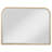 Lno Dresser Mirror, Beige Oak Wood Frame, Rectangular 36 Inch