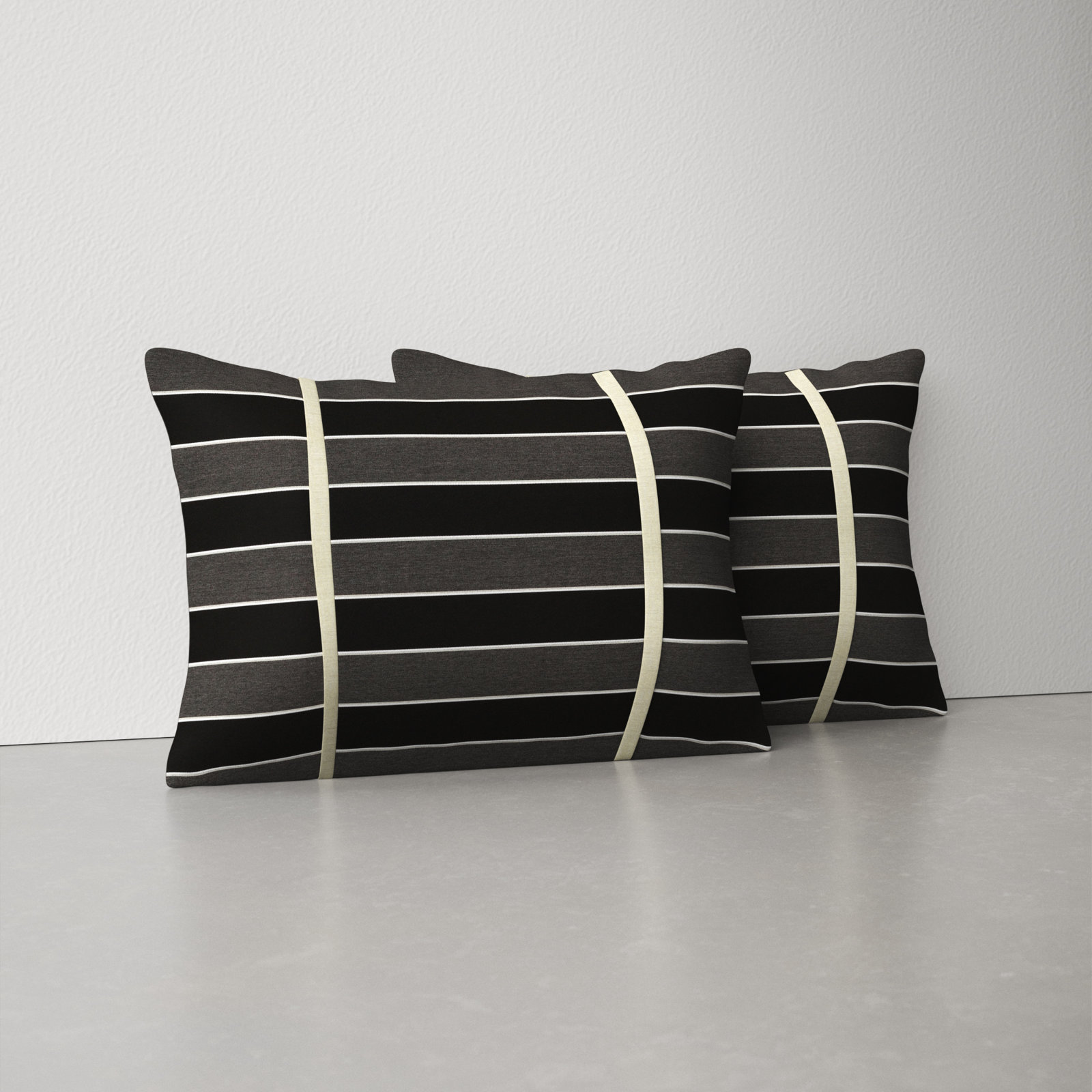 Grinell Striped Sunbrella® Indoor/Outdoor Lumbar, 13" x 20"