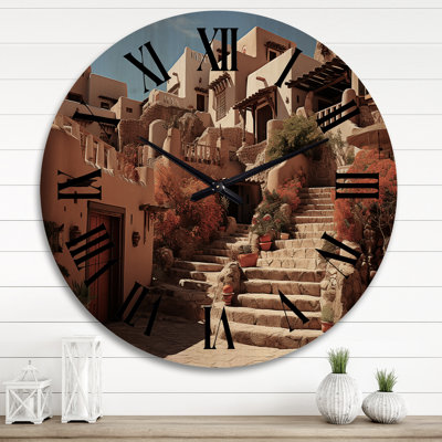 Horloge murale en bois massif Alkurhah