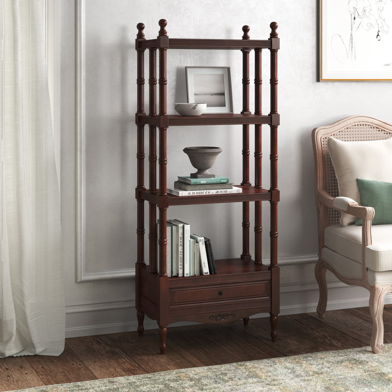 Bibliothèque Aodee, Teinture, (4 Shelves) 55” H x 22” W x 13” D