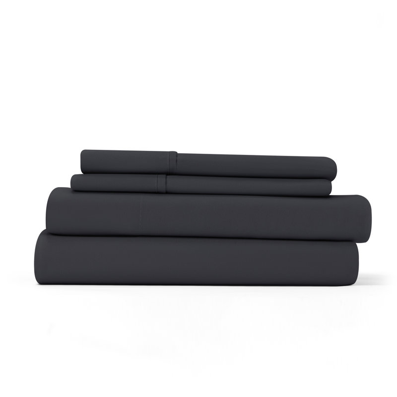 Premium Black Twin XL Ultra Soft Microfiber Bed Sheet Set