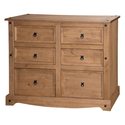 Palmea 133cm W 6 - Drawer Chest of Drawers