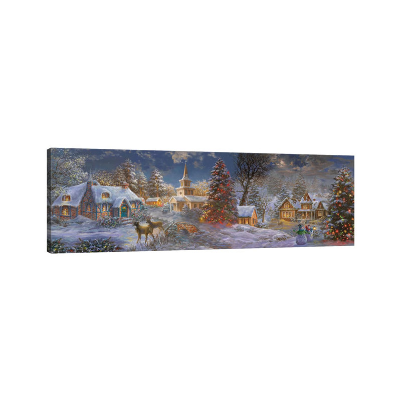 «Stillness Of Christmas», estampe numérique sur toile tendue avec châssis, H 12 po x l 36 po