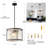 Jennesa 1 - Pack Pendant Lights Kitchen Island Crystal Semi Flush Mount Ceiling Light Modern Chandeliers for Hallway Entryway Bedroom Balcony-2016682036-2055218623