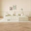Canapé modulaire modulaire en L avec méridienne réversible, coussins de siège profonds, canapé confortable pour le salon, canapé peu encombrant pour les appartements, canapé en tissu rembourré moderne, assemblage facile