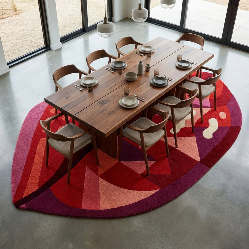 Tapis 7 pi x 10 pi Geometric Kiss