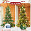 Arbre de Noël illuminé de 4 pi avec 100 lumières DEL blanc chaud, 298 pointes en PE + PVC, fil à mémoire dépliable et support en métal stable pour un assemblage facile-1655100937