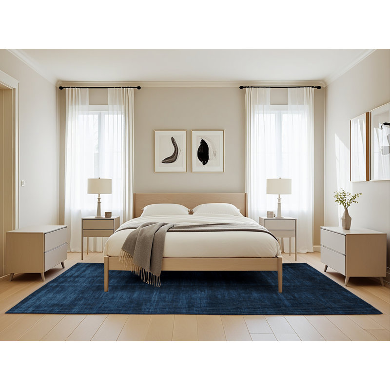 Machine Washable Solid Gray Area Rug, Rectangle 5' x 8'