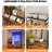 Freestanding 5 Drawers Dresser Closet Organizer For Hanging Clothes，With LED Lights