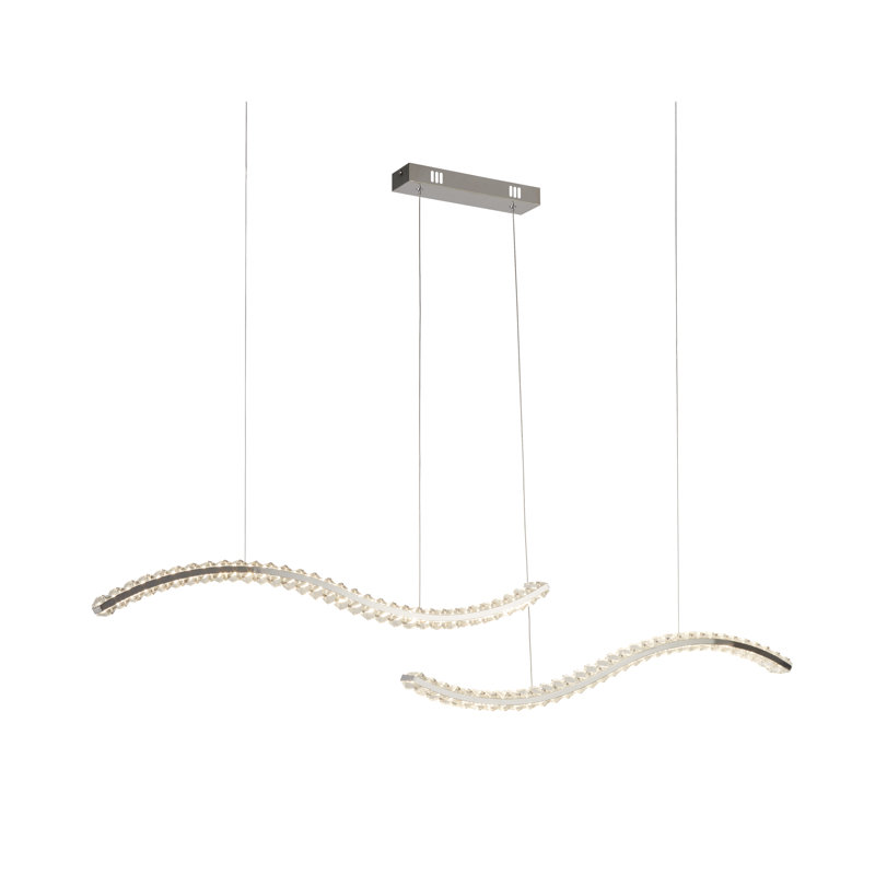 1 - Light Plated Gloss LED Pendant