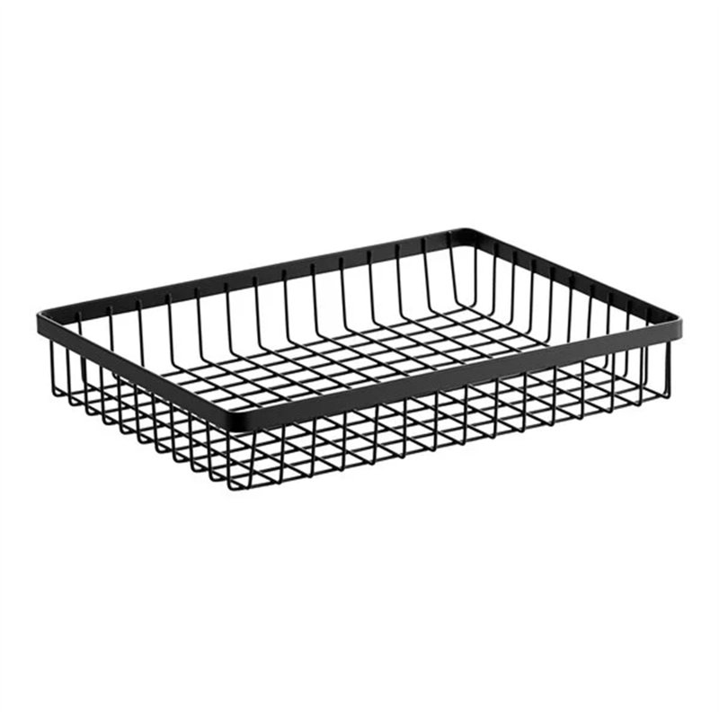 GET Enterprises WB-1292-MG Urban Renewal 12" X 9" X 2" Metal Gray Rectangular Wire Basket 37ACE4DE99A0487488C707DEA1212C6D