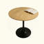 Round Table, ∅31.5'' Modern Dining Table, Dining Table,MDF Top And Steel Base Tulip Round Kitchen Table,Kitchen Table, Mid Century Coffee Table For Living Room, Oval Dining Table