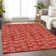 Premium Machine Washable Prisco Red Rug