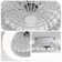 46CM LED Smart Blade Ceiling Fan With Light And Remote Control