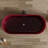 Modern Creative Red Oval Bathtub