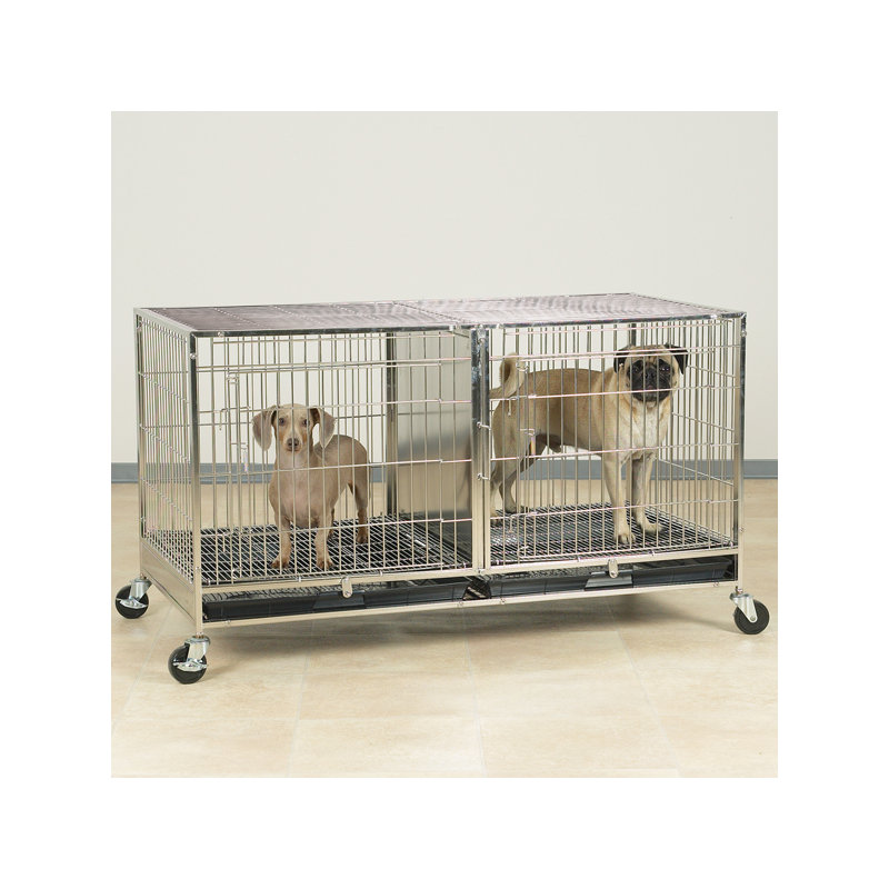 Caisse modulaire pour animaux Rubenstein, Moyen (H 32,5 po x l 23,6 po x P 47,5 po)