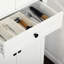 Armoire de cuisine de 67 po de hauteur, 4 portes avec tiroir et tablettes réglables en blanc pour la salle à manger - Maximisez votre espace de rangement