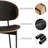 63"-95" Rectangular Extendable Dining Table Set With 4 PU Leather Dining Chairs For Kitchen/Living Room-880571121