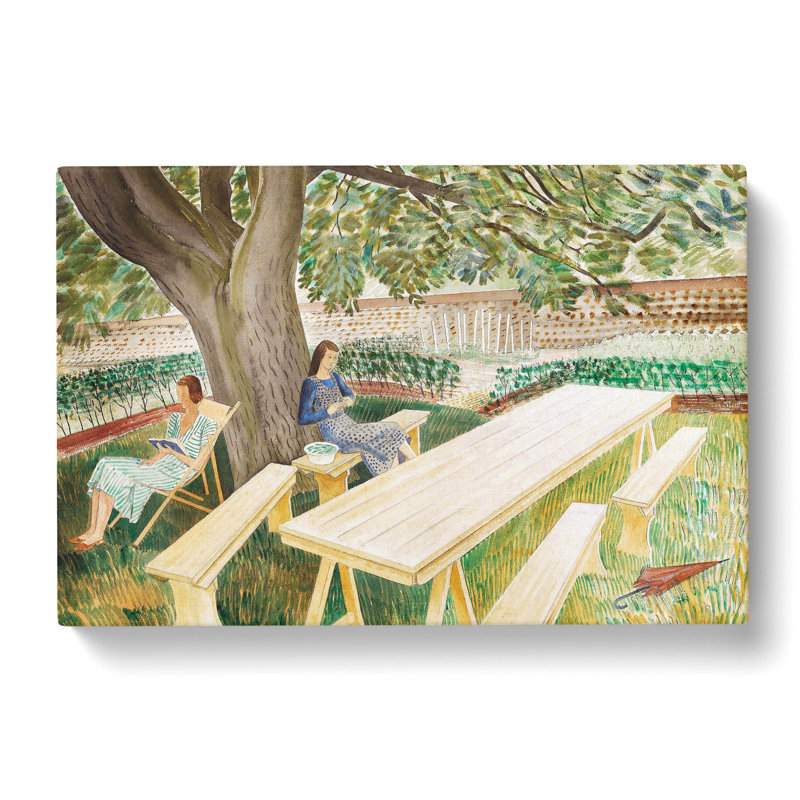 Resting by Eric Ravilious - Wrapped Canvas, 50cm H x 76cm W x 3cm D