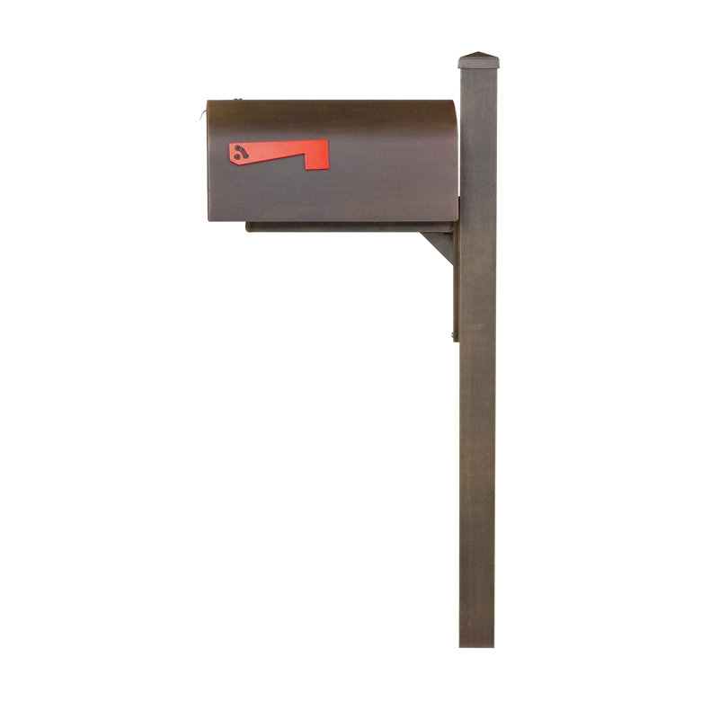 Boîte aux lettres montée sur poteau Curbside