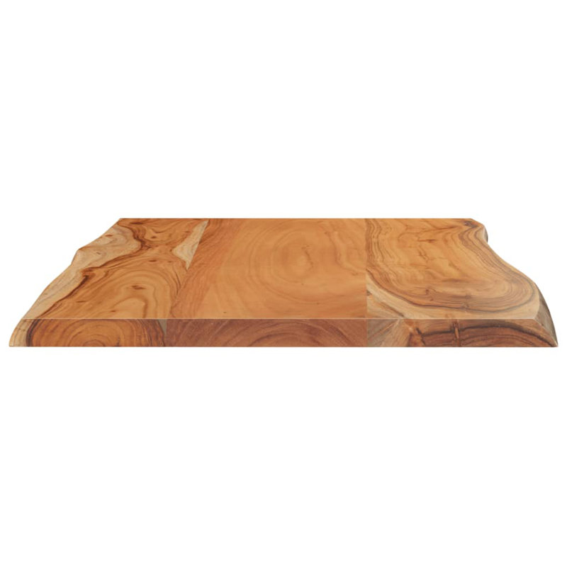 Alpen Home Table Top Rectangular Solid Wood, 2.5cm H x 60cm W x 40cm D, Acacia Wood