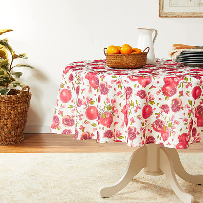 Livina European Pomegranates Flowers Pattern Tablecloth