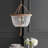 Tessica 3 - Light Metal / Rope Dimmable Drum Chandelier