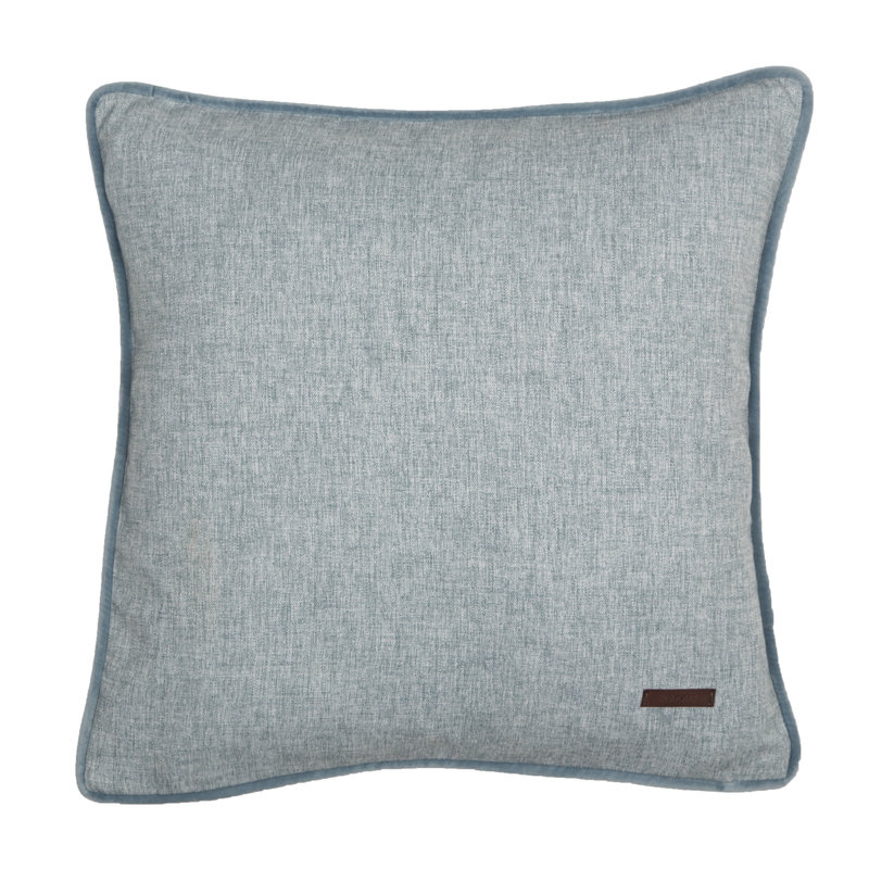 Harp Square Cushion Cover, Light blue