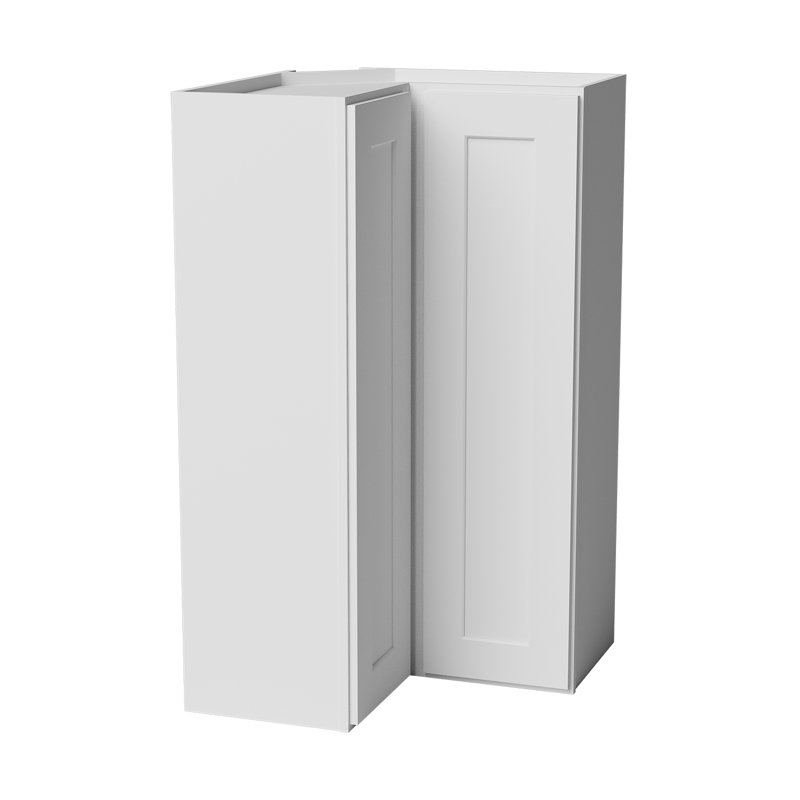 Armoire murale d'angle, Blanc, L 24 po x H 42 po x P 12 po