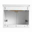 Meuble-lavabo double 18,50 po avec plateau en bois manufacturé Bakary-48485382