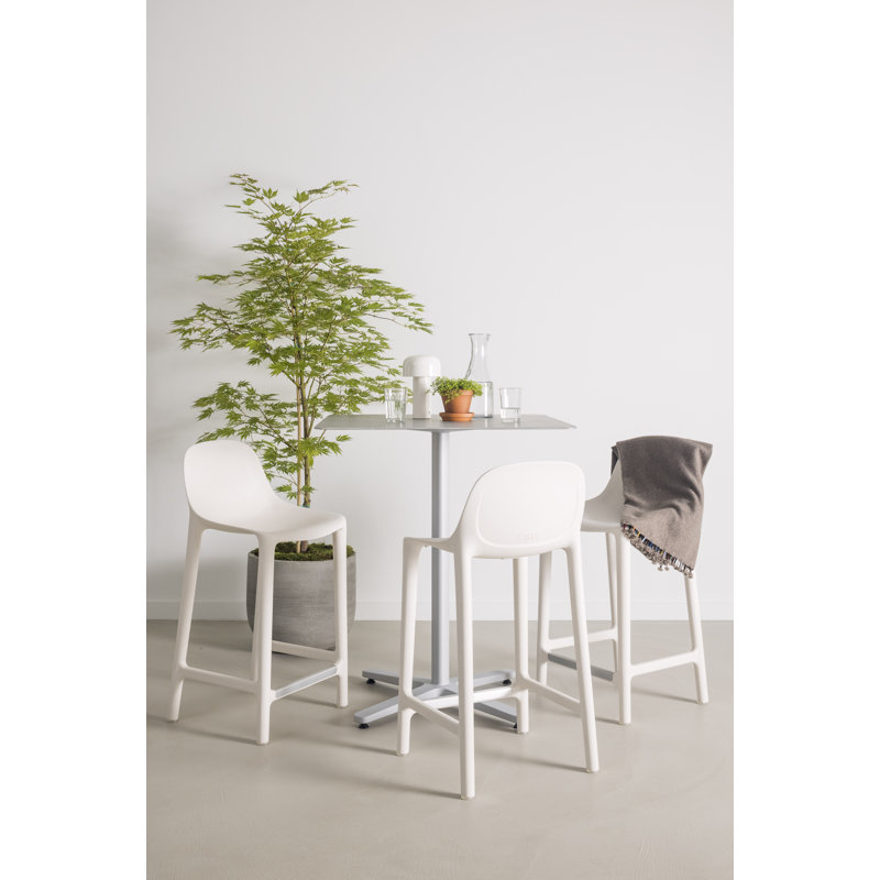Broom Stool, Counter Stool (24" Seat Height), White