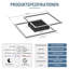 LED Ceiling Light 2-Bulb Square Dimmable Modern with Remote Control Living Room 52W-1592856195