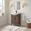 Ensemble de meuble-lavabo simple autoportant 24 po avec plateau en céramique Arlowene-956549735-999969609