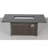 Aluminum/Wicker Propane Fire Pit Table