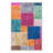 Soft Cotton Area Rug, 5.2 x 7.5 Feet | 100% Cotton, 1200 GSM, 0.3 in Pile Height | Antibacterial, Non-Slip PVC Underside | Machine Washable, Colorful Pink, Orange, Green, Cream & Navy Blue Design | Perfect for Living Room & Bedroom-112936320