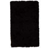 High-Quality Hand-Knotted Black Area Rug