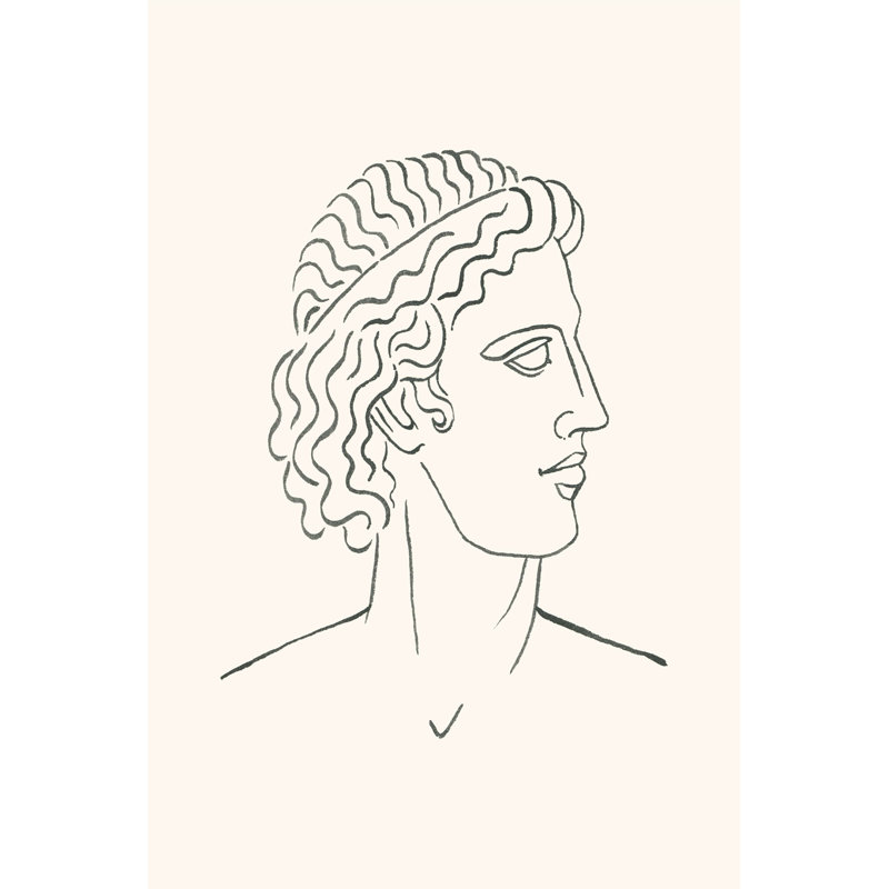 " Greek Busts I ", 18" H x 12" W