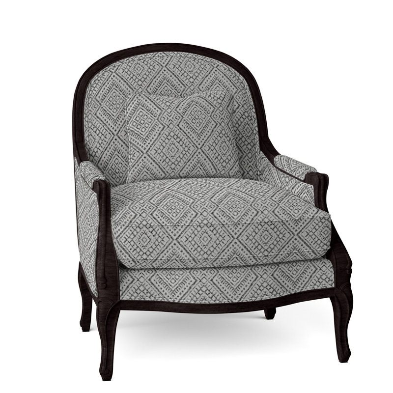 Adair Armchair, Espresso, Perigold Iguazu Platinum