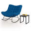 Ensemble de conversation 2 pièces surdimensionné avec coussin et table-1131929660