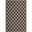 Tapis géométrique en laine / coton tissé à la main et à plat Mccall - brun / ivoire-252461535