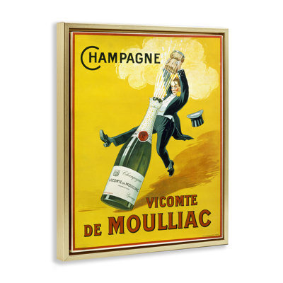 "Bold Yellow Champagne", impression sur toile par Marcus Jules