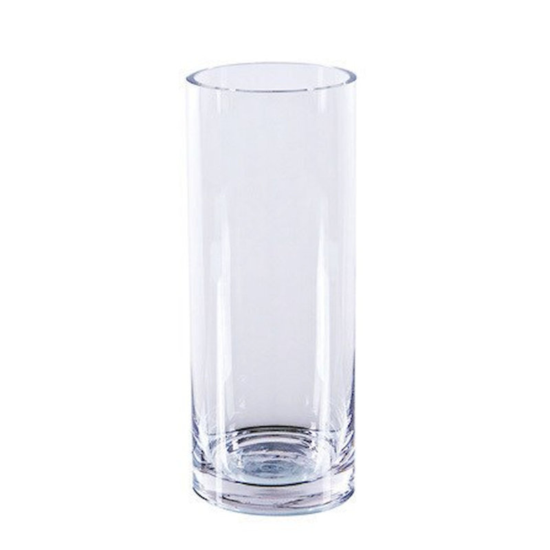 Vase cylindrique, H 9,5 po x l 4 po x P 4 po