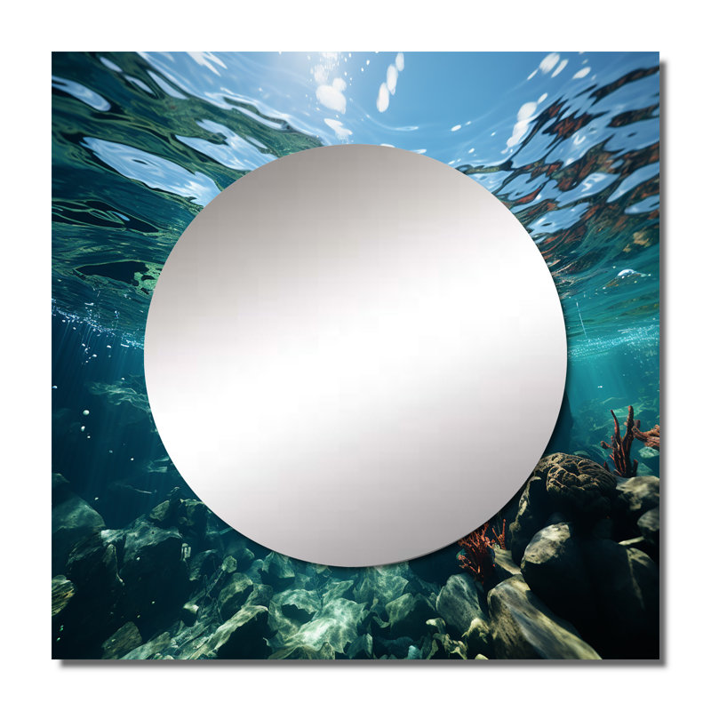 Senalda - grand miroir carré pour décor mural, 23 po x 23 po