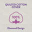 Slumberdown Anti Allergy Mattress Protector – Allergy UK Approved Quilted Mattress Cover, Anti-Bacterial & Dust Mite Resistant – Soft Touch, Deep Fit 30cm with Elasticated Straps – Machine Washable-50898379
