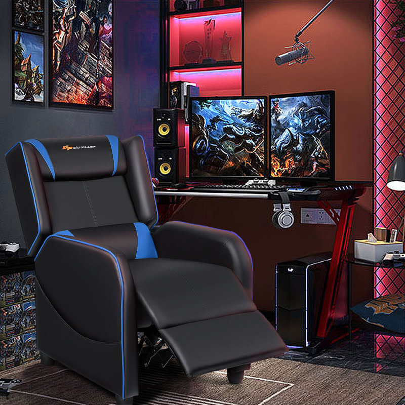 Fauteuil inclinable Massage, Bleu