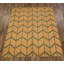 Tapis jaune/doré en laine jaune/doré oriental à la main-noué la 10'0 po x 8'0 po "one-of-kind" Senac