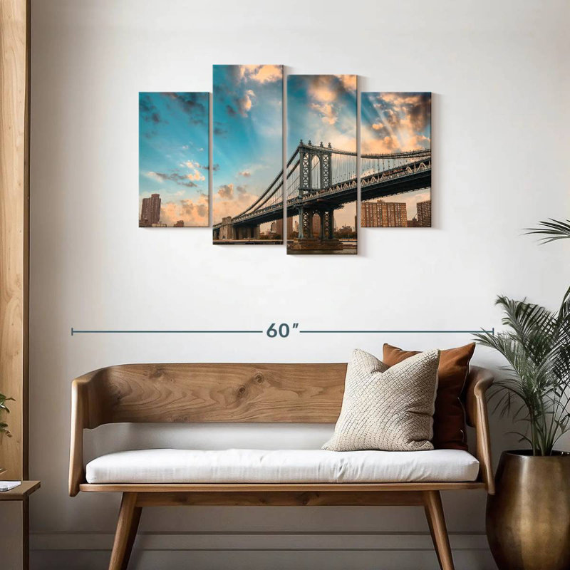 Vanna Dramatic Manhattan Bridge, 27" H x 43" W