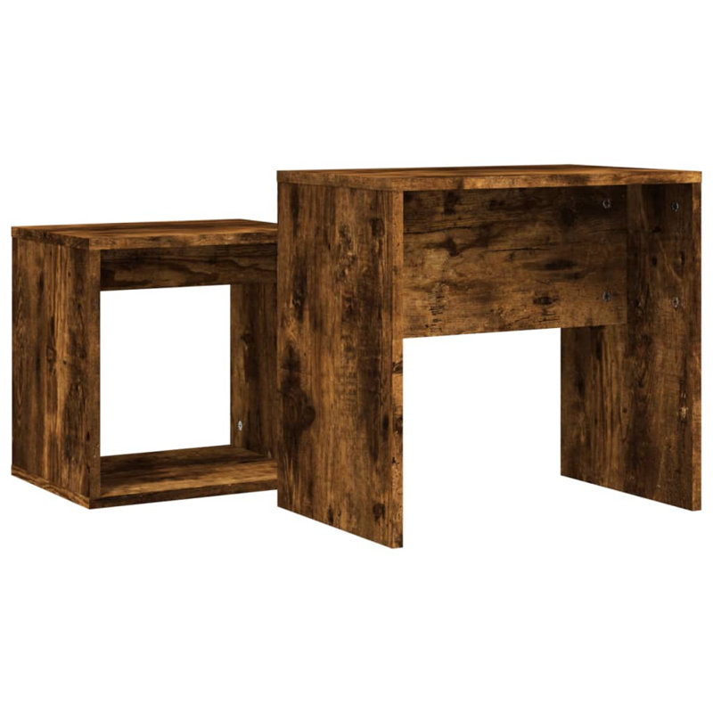 Bisher Coffee Table, Smoked Oak